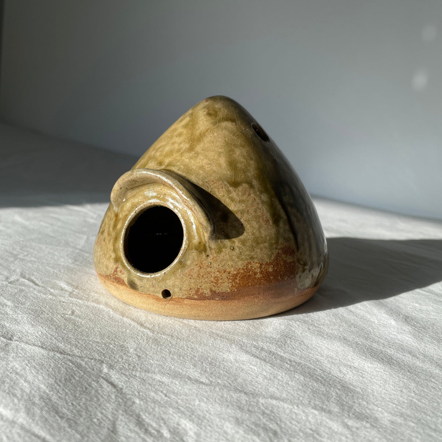 Decorative Pottery Birdhouse