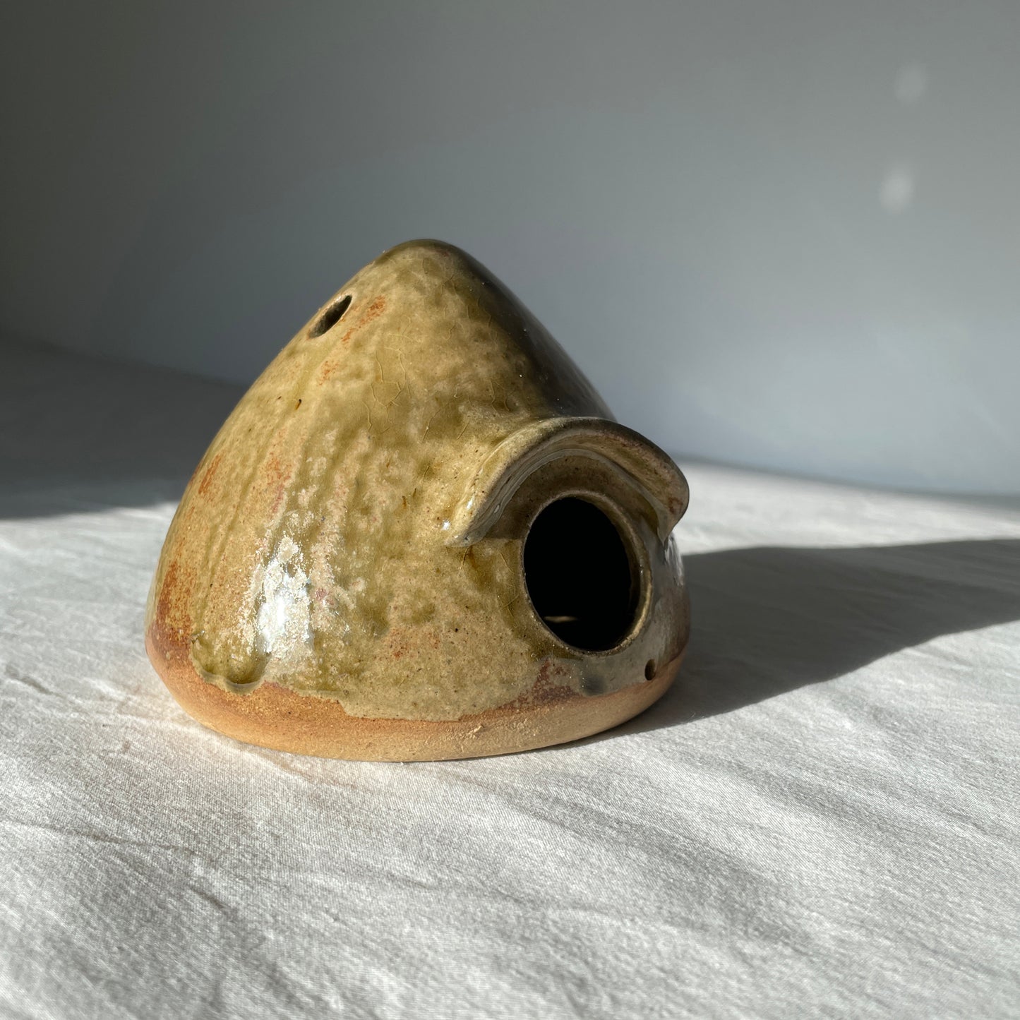 Decorative Pottery Birdhouse