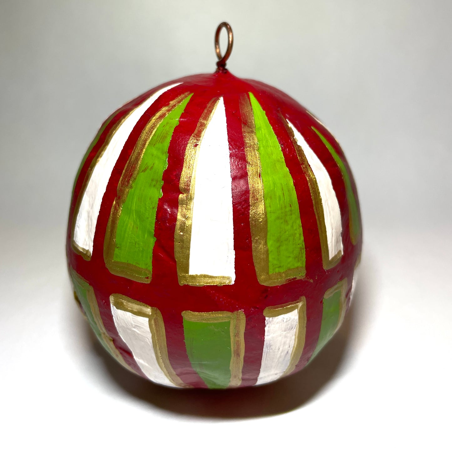 Hand Painted Papier-mâché Ornament - 0002