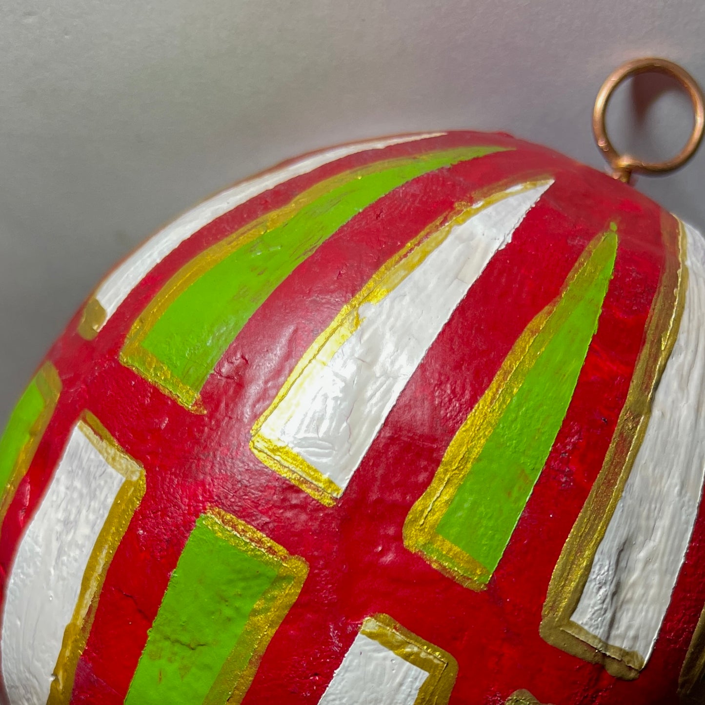 Hand Painted Papier-mâché Ornament - 0002