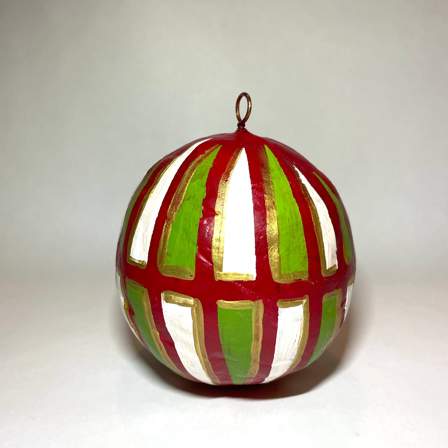 Hand Painted Papier-mâché Ornament - 0002